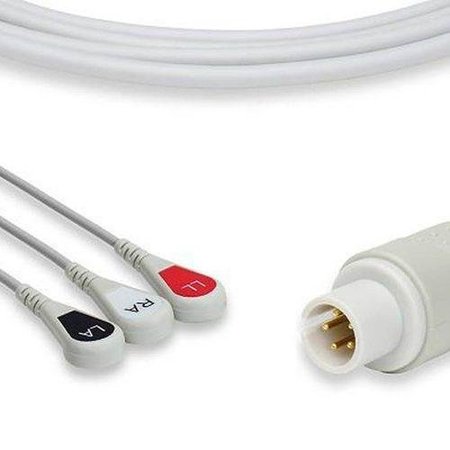 ILC Replacement for Burdick Medic 1 Direct-connect ECG Cables Snap MEDIC 1 DIRECT-CONNECT ECG CABLES SNAP BURDICK